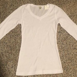 White long sleeved top